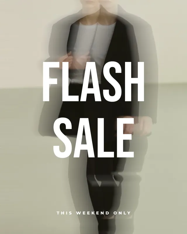 Collage template “Flash Sale” in the mosa app